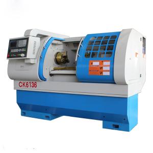 China CK6136 CNC Lathe Machine / Lathe Bar Feeder Automatic Feeding With Hydraulic Chuck wholesale