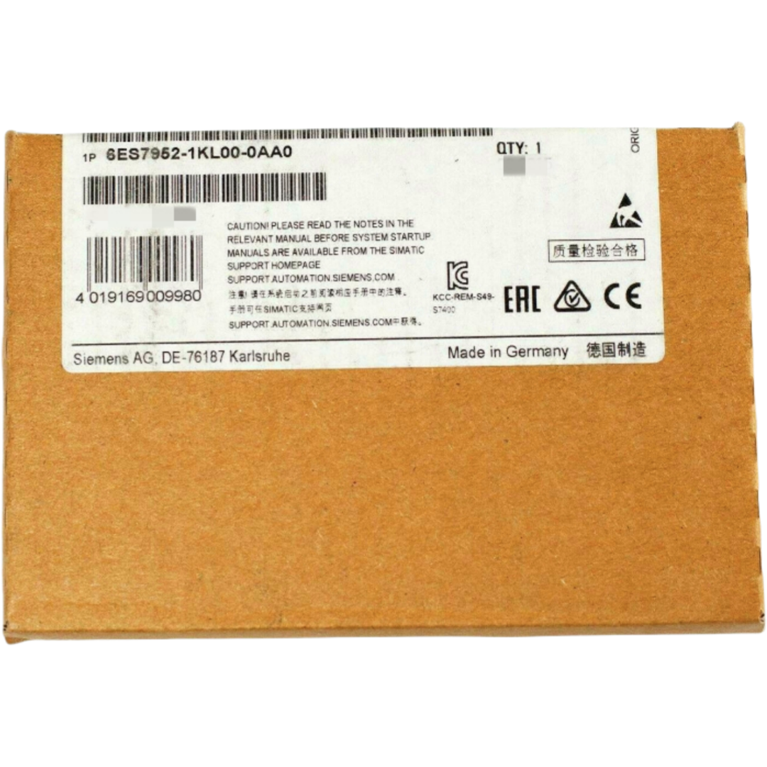 Siemens 6ES7952-1KL00-0AA0 SIMATIC S7 MC952 Memory Card, Long, Flash EPROM, 2MB memory card for S7-400, long design, 5V