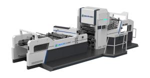 China 1080 Vertical Industrial Laminating Machine Paper Laminating Machine With Chain Knife on sale