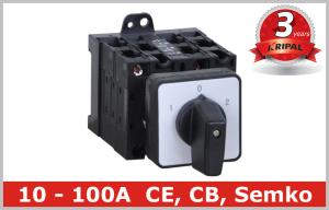 Electrical 5 Position Selector Switch Push Button , Industrial Rotary Disconnect Switch