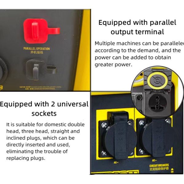 Small Size 2kW/3kW Liquefied Gas Gasoline Ultra Silent Generator for Single-Phase <5kW