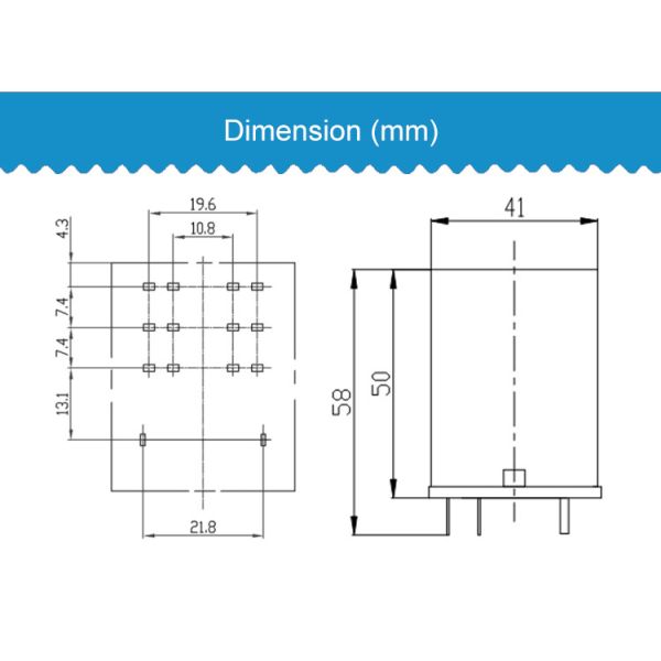 JQX-29F Power Relays Standard Monostable AC Coil Power Rating DC UL Coil Insulation Class F