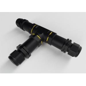 China 3 Way 300V IP68 Waterproof Cable Connector PG Series T Type on sale