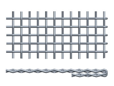 Stainless Steel Crimped Wire Mesh With Different Types of Edges