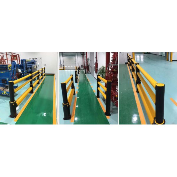 Flexible Pedestrian Barrier  Anti-Collision Guardrails Warehouse Safety Barrier Traffic Guardrails