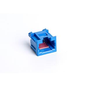 China Blue Pbt Ul94v-0 Fcc Part 8p8c Pcb Mount Rj45 Connector UnShield TM52T811SXX4Z on sale