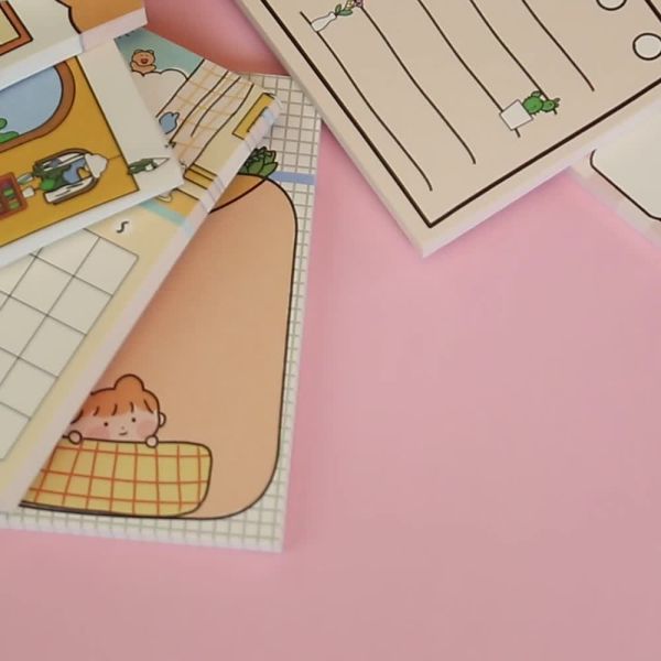 8 Colors Style Hard cover Cute 3 Hole Loose leaf Refill Notebook Cover Mini PVC File Folder