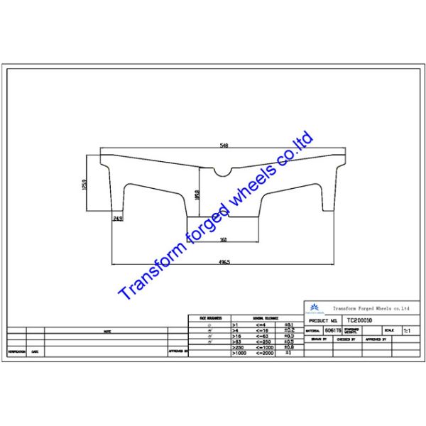 TC200010 20 inch forged center disk blanks