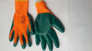 China Nitrile Coated Safety Work Glove,Nitrile latex Coated/nylon gloves/bleached cotton gloves wholesale