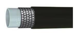 Smooth PTFE Flexible Hose With SS Braid And Polyurethane Cover