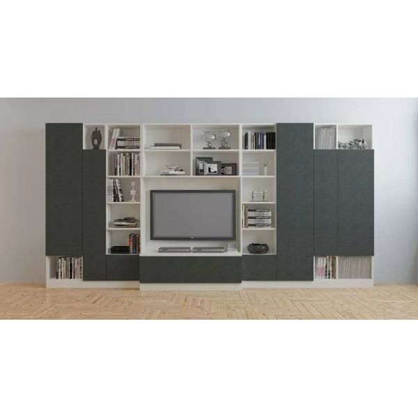 Adjustable Wooden Wall Mounted TV Stand Unit for Luxury Modern Living Room Design