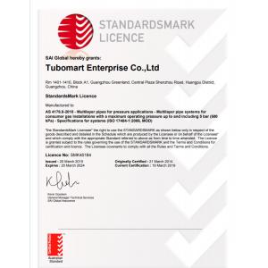 TUBOMART ENTERPRISE CO., LTD. Certifications