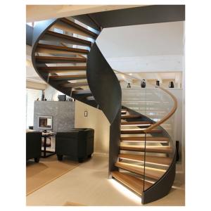 China Customize Luxury Modern Small Spiral Stair Space Saving Indoor wholesale