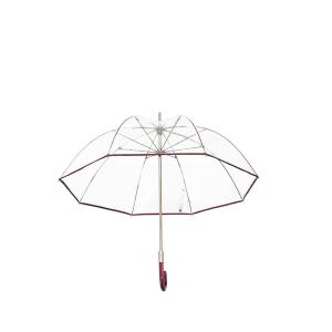 PVC Clear Windproof Straight Handle Umbrella Acrylic Handle