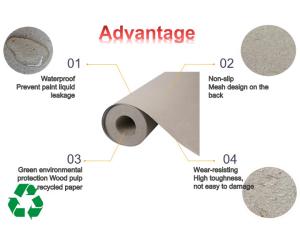 China Recycled Width 820mm Paper Fiberock Floor Protector wholesale