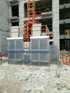 China Single Cage With 2T Capacity Carry Materials And People Elevator Height Of 30 Meters wholesale