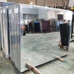 Modern Aluminum Frame Mirror With Flat Polished Edges