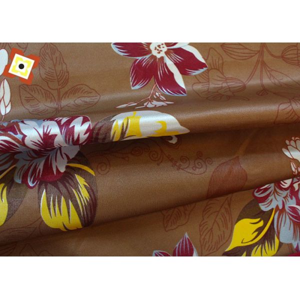 Our Factory Sells Gold Powder Disperse Warp Knitted Printed Mattress Fabric Directly