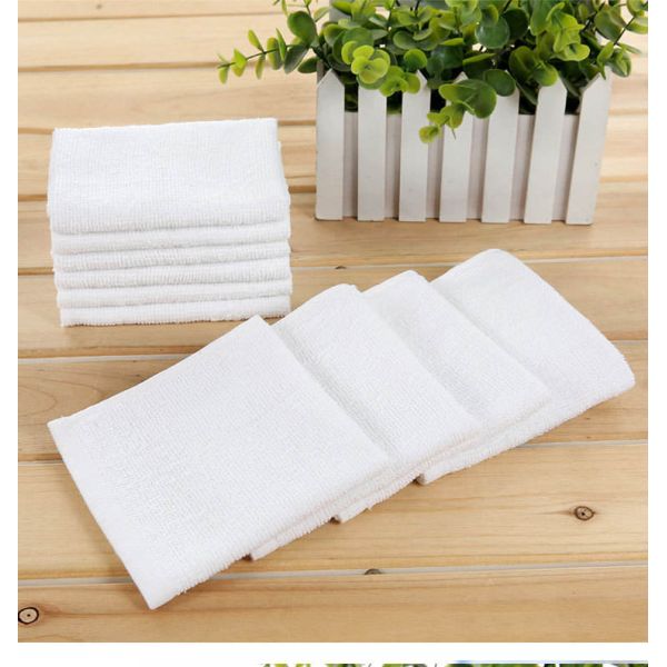 25*25cm Logo White Airplane Cotton Pallet Towel Antipilling and Wrinkle Fade Easy Care