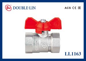 1/2  To 1   Female X Female Reduced Flow 16 Bar Brass Ball Valve With T Handle