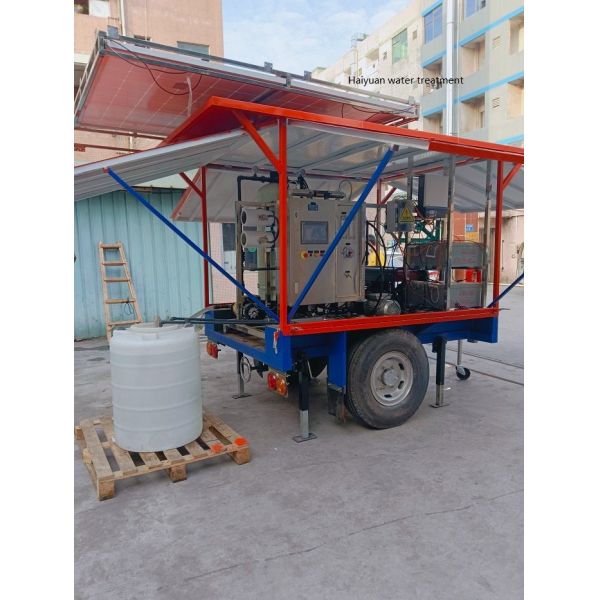 Solar Power Diesel Generator Tow Truck Water Treatment Trailer Car Water Treatment Mobile Water Treatment Trailer