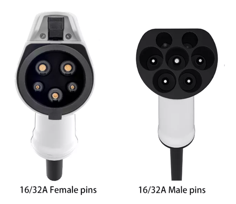 IP55 Electric Car Charging Cable EV Charging Cable Type 1 To Type 2 250V