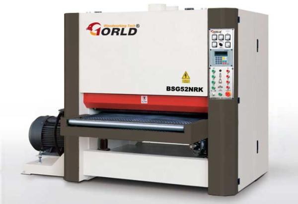 Quality 1220 mm 4ft Width Finger Joint Panel Solid Wood Board Spiral Planer Wide Belt Sander BSG52NRK for sale