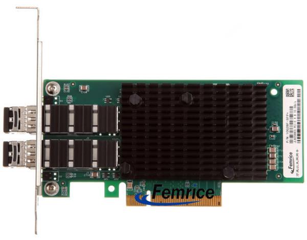 Quality Femrice 10Gbps Dual Port Gigabit Ethernet PCI Express x8 Server Adapter Intel 82599ES Chip SFP+ Slots Network Controller for sale