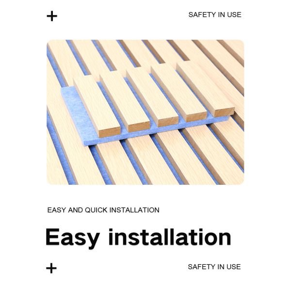 Factory Direct Sales Solid Wood Panel Interior Decoration Materials Wooden Acoustic Panel