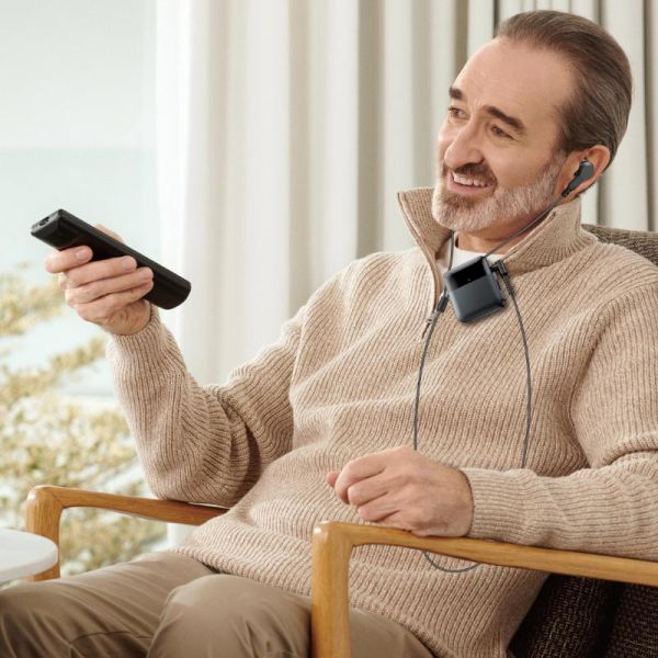 Big Volume Rechargeable Hearing Aids 130dB Back Clip Hearing Aids For Senior