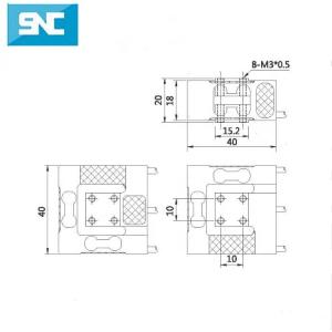 Multi-Axis Force Sensor Series SC123 Resistance Sensor 3-Axis Load Cell 0-50N