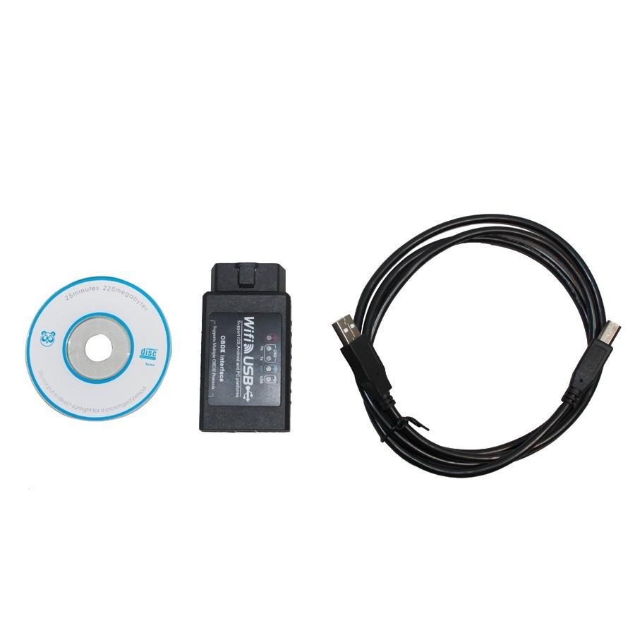 China 12V WIFI327 WIFI / USB OBD2 EOBD ELM327 Bluetooth Device wholesale