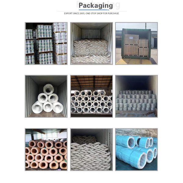 Hardware Galvanized Steel Rope Wire 12 Gauge Iron In Silver Color Q235