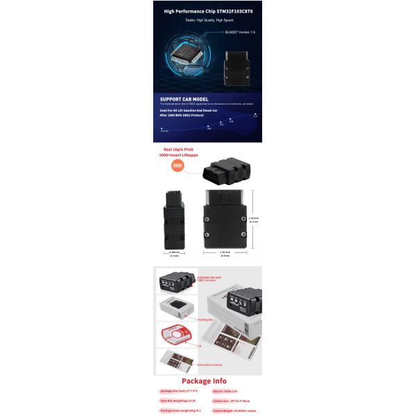 12V Konnwei OBD2 Scanner Wifi Car Diagnostic Tool Smart Gauge 24 Months Warranty