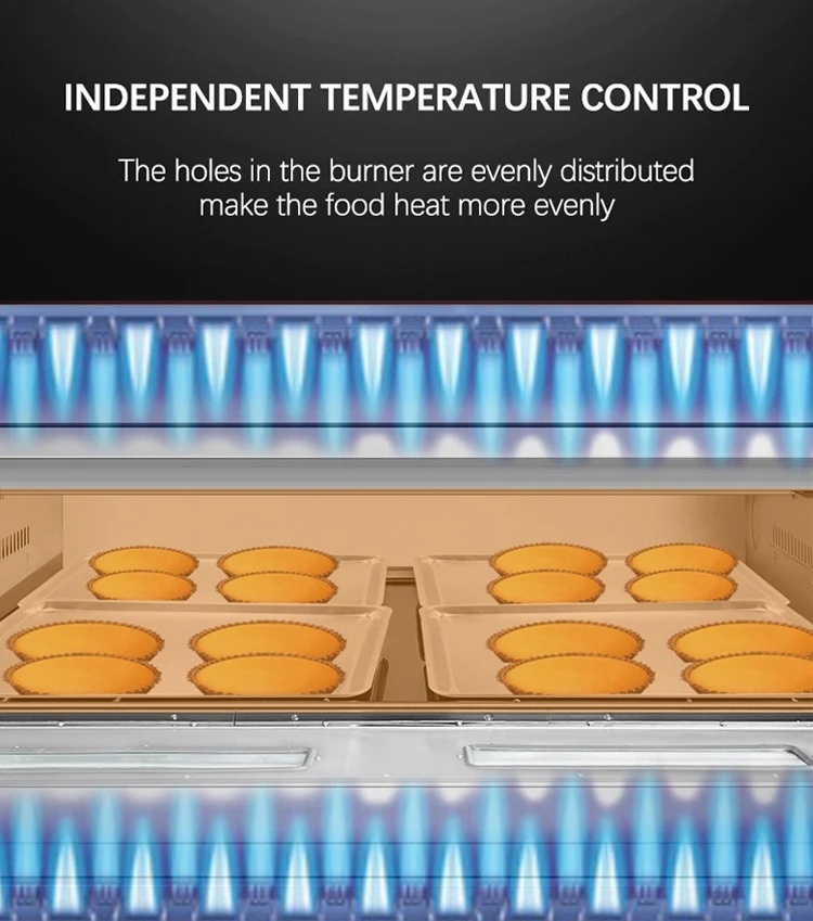 High-Efficiency LPG Gas Baking Bakery Oven with Microcomputer Control