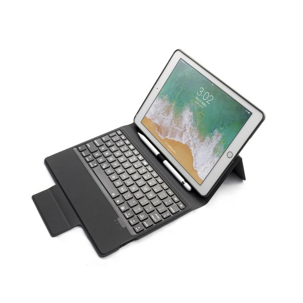 iPad 9.7 2018 Keyboard Case With Pen Holder,Keyboard Cover for iPad 9.7 2018/2017,Pro 9.7,Air 2/Air