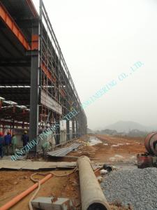 China 87 X 92 Prefabricated ASTM Industrial Steel Buildings With Grade A36 Shapes / Bars wholesale