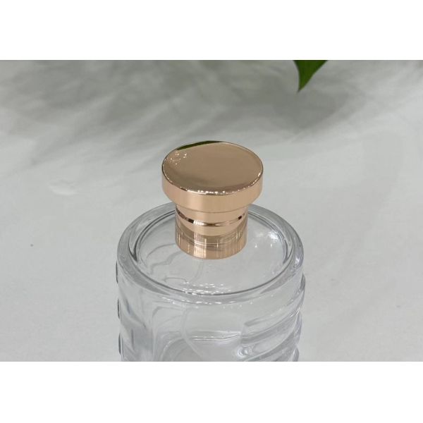 Simple High-End Zinc Alloy Shiny Gold Perfume Bottle Caps Perfume Cap