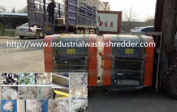 Quality Waste Sponge / Foam Shredder Machine Customizable Output High Efficiency for sale