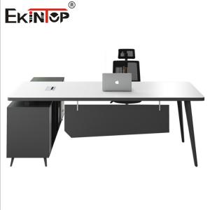 China Computer Table Office Desk Commercial Style Sample Large Writing Desk on sale