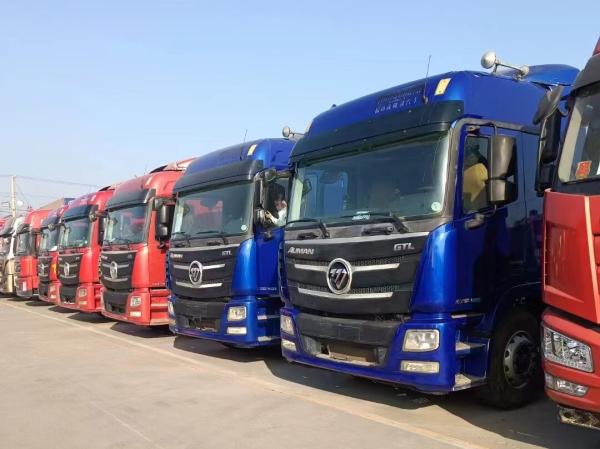 Quality Used Tractor Trailers For Sale Foton 6*4 2nd Tractor Head 2020 Year Low Mileage Semi Trucks​ for sale