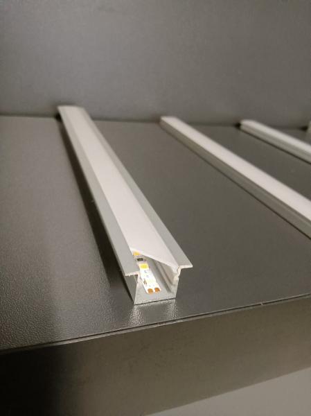 Quality Temper Extrusion 6063 T5 Led Strip Recessed Channel Sandblasting for sale