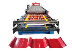 Low Noise IBR Sheet Roll Forming Machine / IBR Sheet Making Machine Hydraulic Cutting