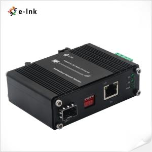 Mini Industrial Fiber Media Converter Copper To 10GBASE-X SFP+