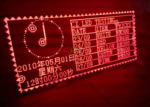 China Indoor Single Red Colour LED Moving Message Display , led scrolling signs wholesale