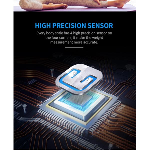 6MM Glass Platform USB Rechargeable Smart Bluetooth BMI Scale