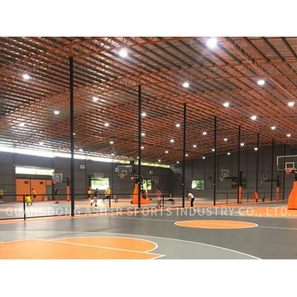 Thermoplastic SPU Flooring Outdoor Rubber Bright Surface Cement Base