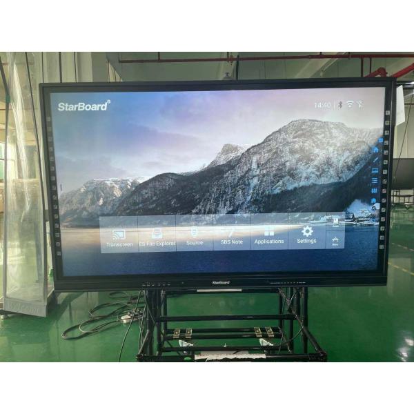 55 65 75 86 Inch Wifi OPS IR Interactive Whiteboard Tempered Glass