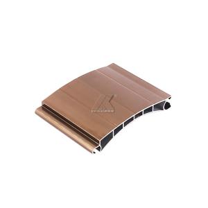 China OEM Service Oxidized aluminum Profile Aluminum Spray Beige Rolled Door And Aluminium Roller Shutter Slat wholesale