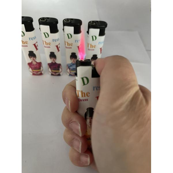 7.88*2.1*1.1 CM Gas Butane Lighter for Cigarettes Slim Torch Design Windproof Lighter